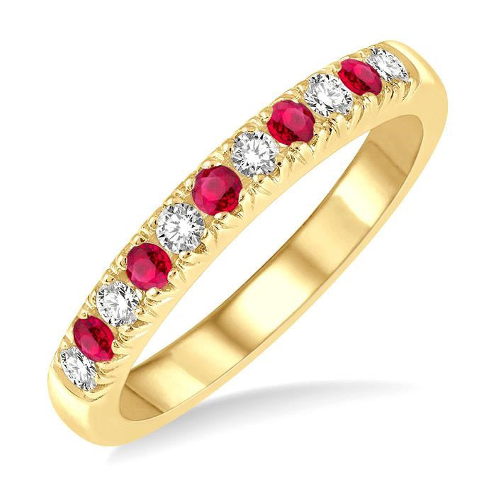 11 Alternate Gemstone & Diamond Wedding Band