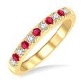 11 Alternate Gemstone & Diamond Wedding Band