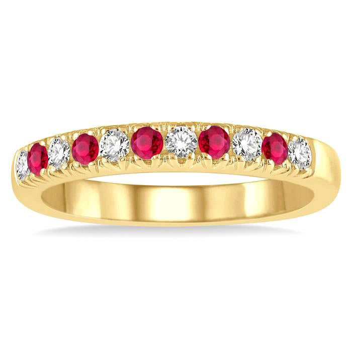 11 Alternate Gemstone & Diamond Wedding Band