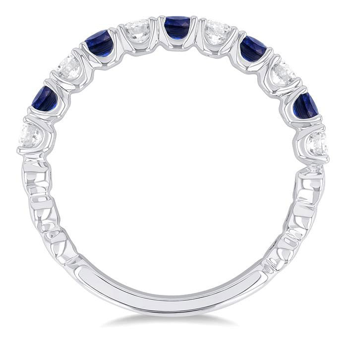 Valora Antigua Opus Alternate Gemstone & Diamond Wedding Band