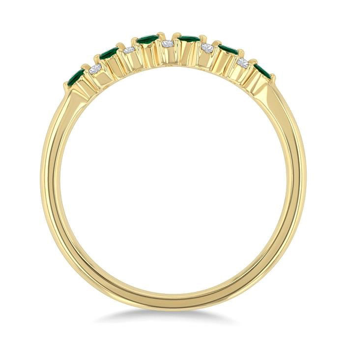 Alternate Gemstone & Diamond Band
