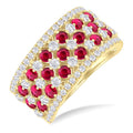 Gemstone & Diamond Fashion Band