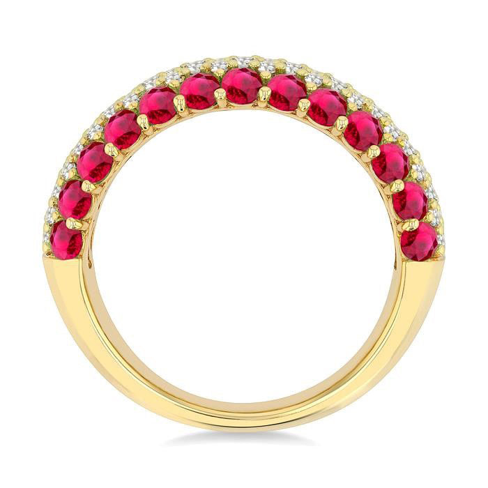 Gemstone & Diamond Fashion Band
