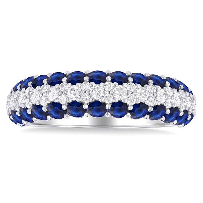 Gemstone & Diamond Fashion Band