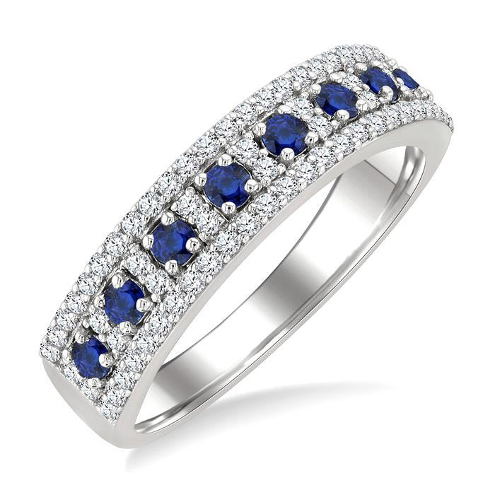 Gemstone & Diamond Fashion Band
