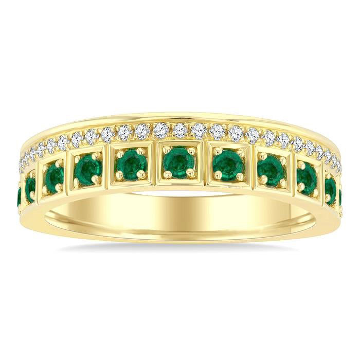 Gemstone & Diamond Fashion Band