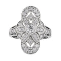 Diamond Vintage Style Cocktail Ring