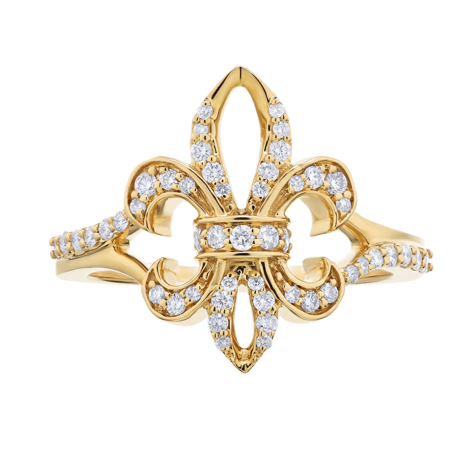 Diamond Lis Royale Fleur de Lis Ring