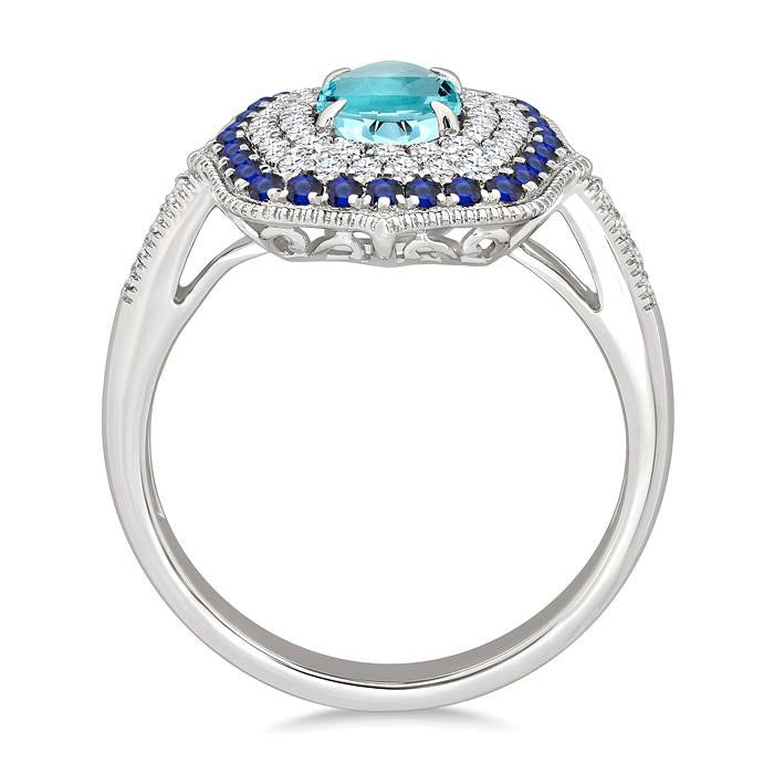 IsAeSol 14K White Gold Diamond Ring