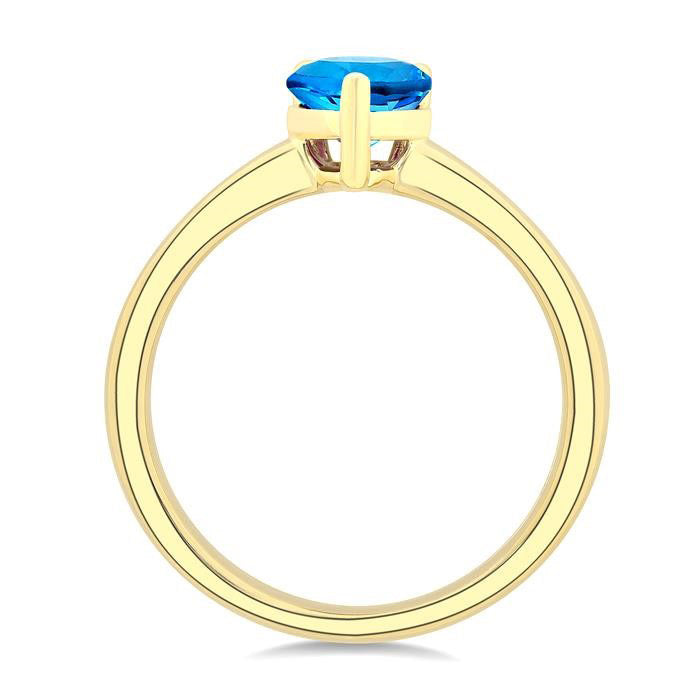 Pear Shape Gemstone Solitaire Ring