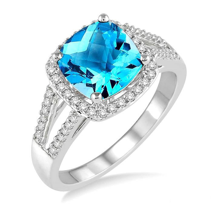 Gemstone & Diamond Ring
