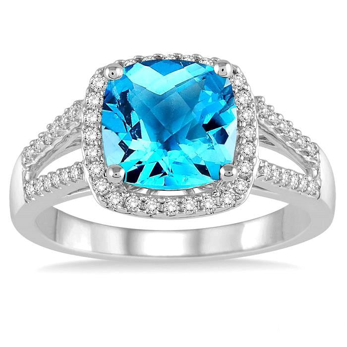 Gemstone & Diamond Ring