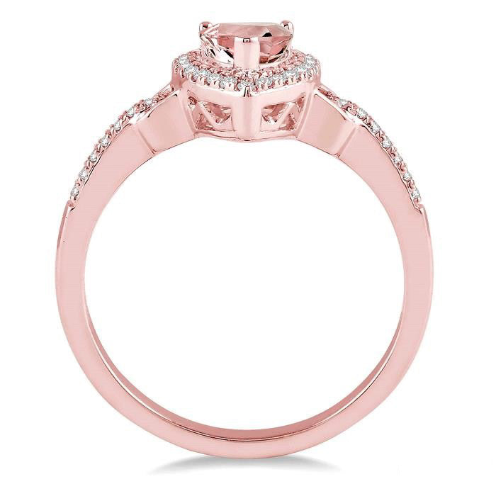 Bejeweled 14K Rose Gold Diamond Ring