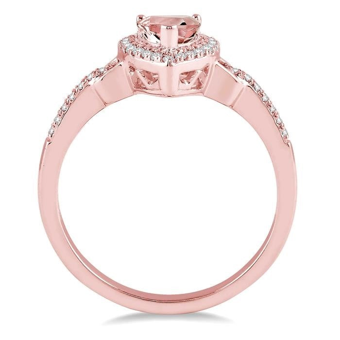 Bejeweled 14K Rose Gold Diamond Ring