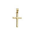 14k Yellow Gold Polished Cross Charm