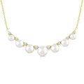 Pearl & Diamond Smile Necklace