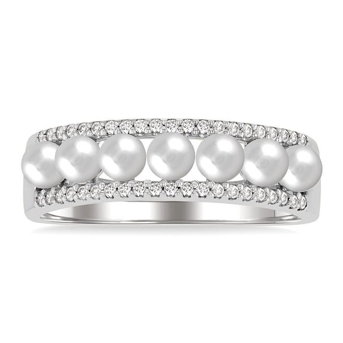Pearl & Diamond Fashion Band
