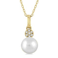 Yvette Yew Pearl & Petite Diamond Fashion Pendant