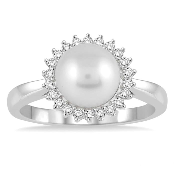 Pearl & Diamond Ring