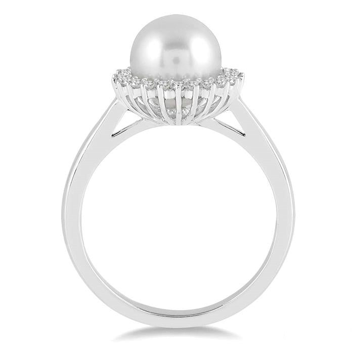 Pearl & Diamond Ring