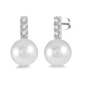 Pearl & Diamond Earrings