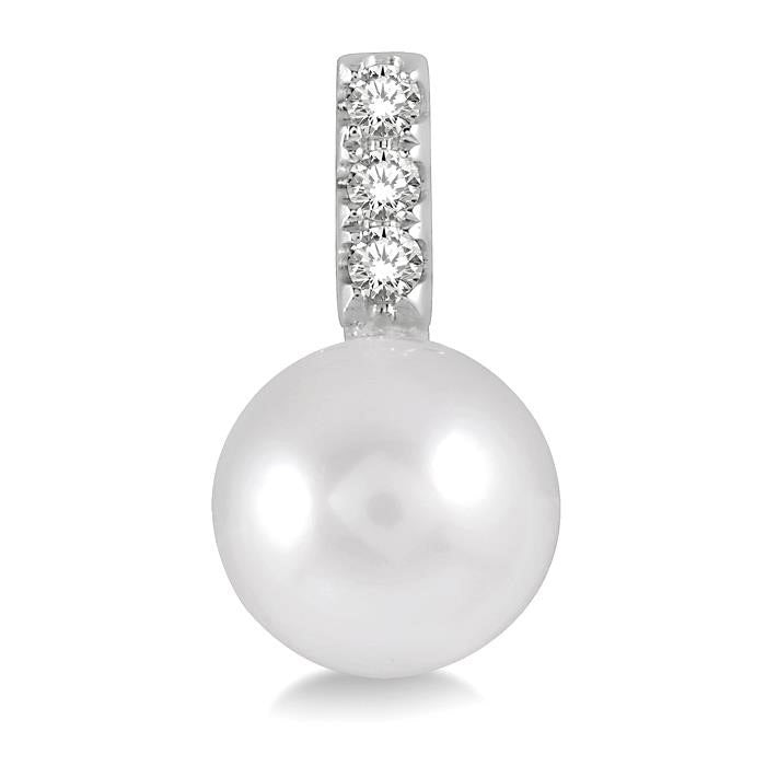 Pearl & Diamond Earrings