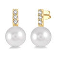 Pearl & Diamond Fashion Earrings