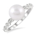 Pearl & Diamond Ring