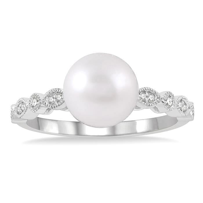 Pearl & Diamond Ring