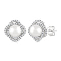 Pearl & Petite Diamond Fashion Earrings