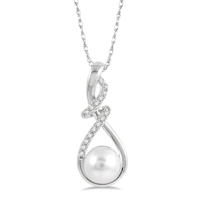Tempest Pearl & Diamond Fashion Pendant