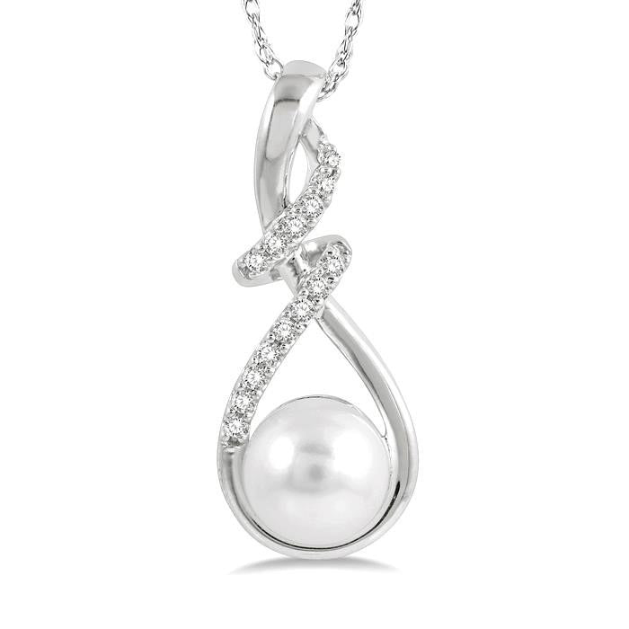 Tempest Pearl & Diamond Fashion Pendant