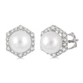 Pearl & Diamond Earrings
