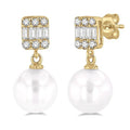 Pearl & Diamond Earrings