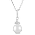 Sovereign Solstice Pearl & Petite Diamond Fashion Pendant