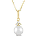 Pearl & Petite Diamond Fashion Pendant