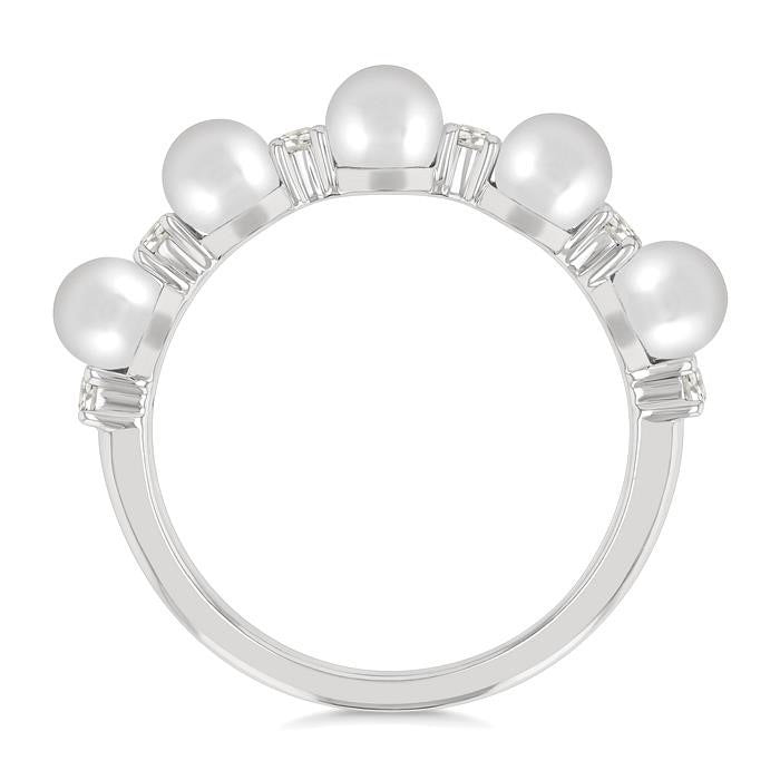 Pearl & Diamond Fashion Ring