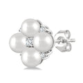 Pearl & Diamond Fashion Earrings