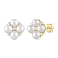 Pearl & Diamond Fashion Earrings