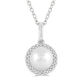 Pearl & Petite Halo Diamond Fashion Pendant