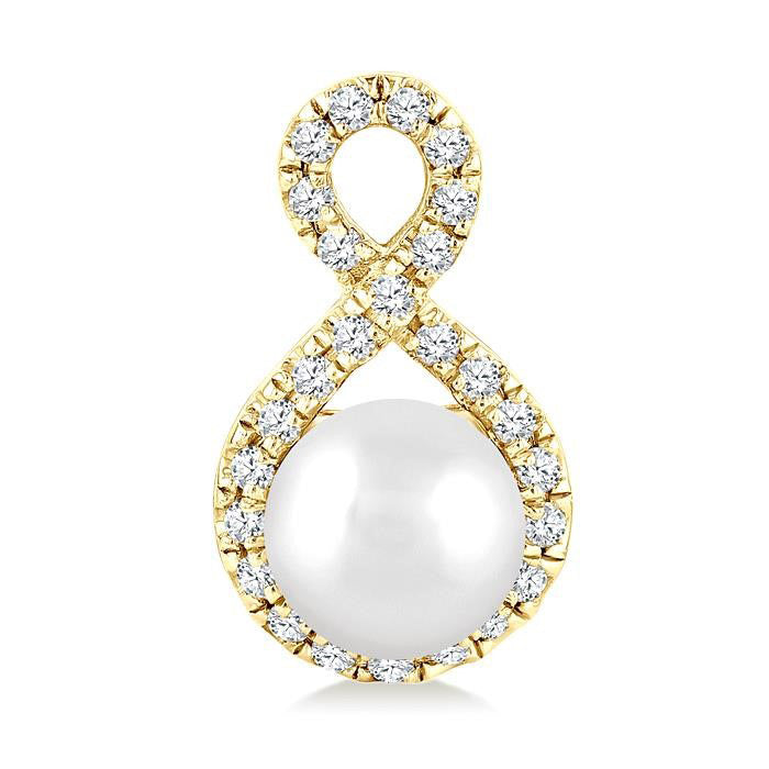 Pearl & Petite Diamond Fashion Earrings
