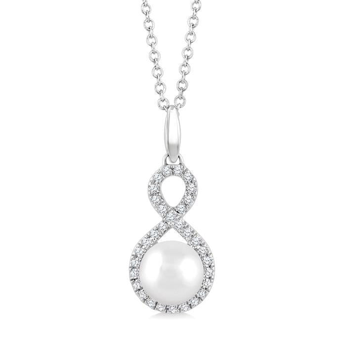 Pearl & Petite Diamond Fashion Pendant