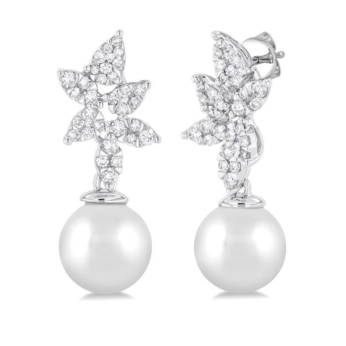 Pearl & Shine Bright Diamond Fashion Earrings