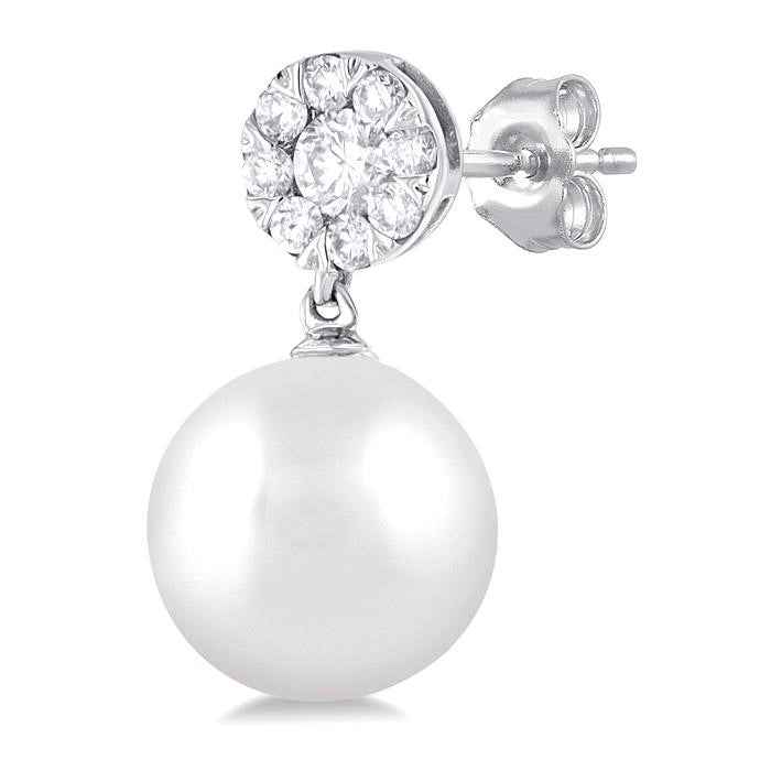 Pearl & Shine Bright Diamond Fashion Earrings