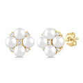 Pearl & Diamond Fashion Earrings