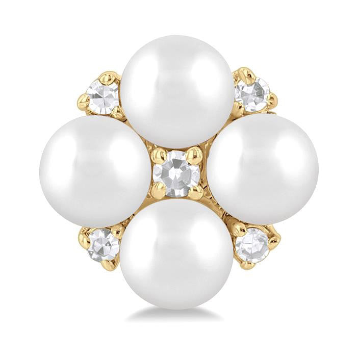 Pearl & Diamond Fashion Earrings