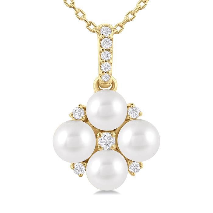 Pearl & Diamond Fashion Pendant