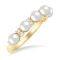 Pearl & Diamond Fashion Ring