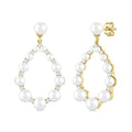 Pearl Drop Diamond Fashion Earrings