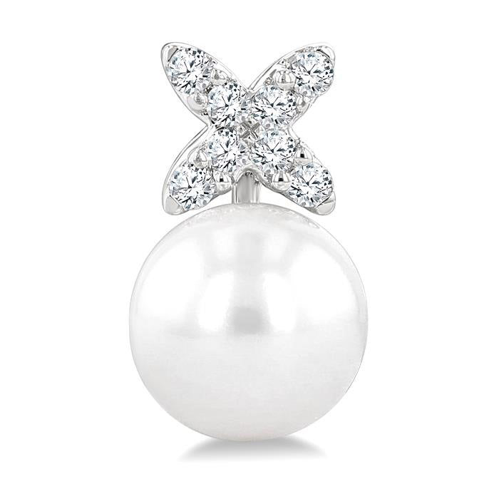 Pearl & Diamond Fashion Earrings